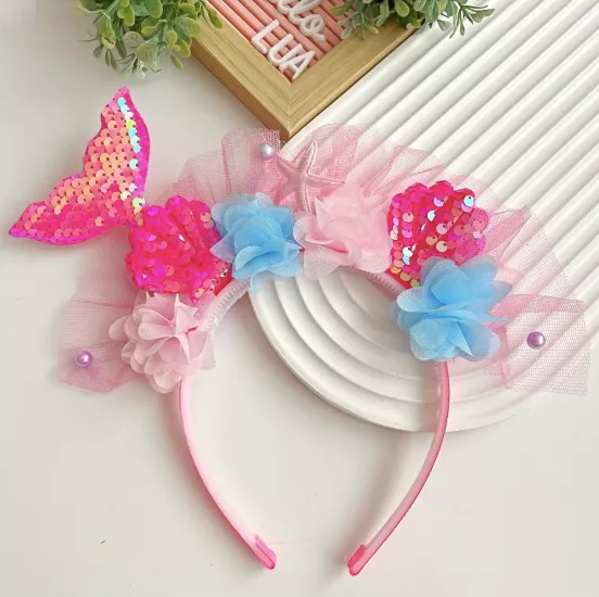 Denizkızı temalı kız çocuk taç 