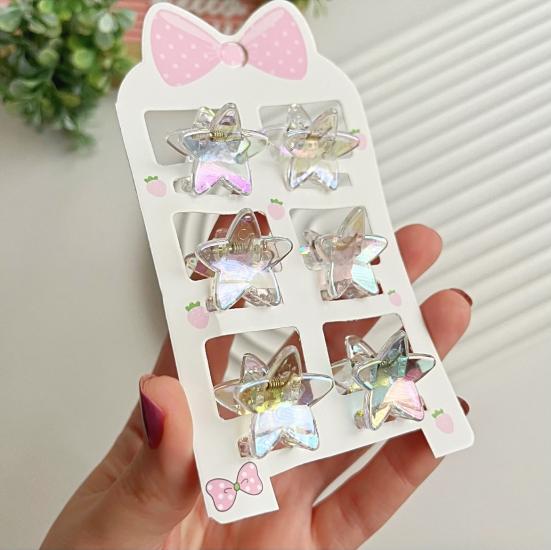 6lı Yıldız mini mandal toka seti