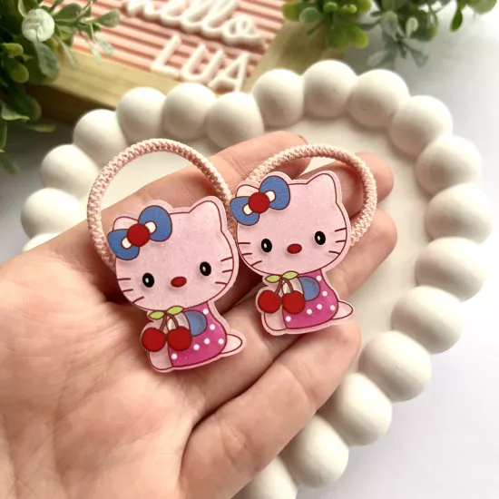 Hello kitty figürlü lastik toka çifti