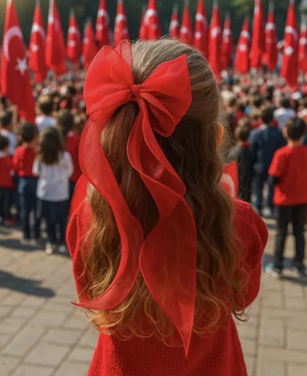 29 Ekim Özel Tül Fiyonk Otomatik Toka adet