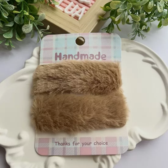 Peluş çıtçıt toka çifti