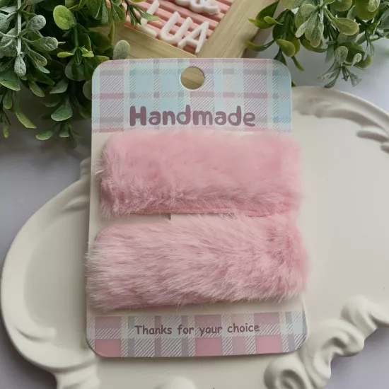 Peluş çıtçıt toka çifti